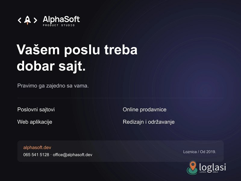 AlphaSoft – izrada sajtova, online prodavnica i web aplikacija